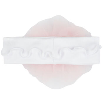 Baby Girls White & Pink Floral Headband