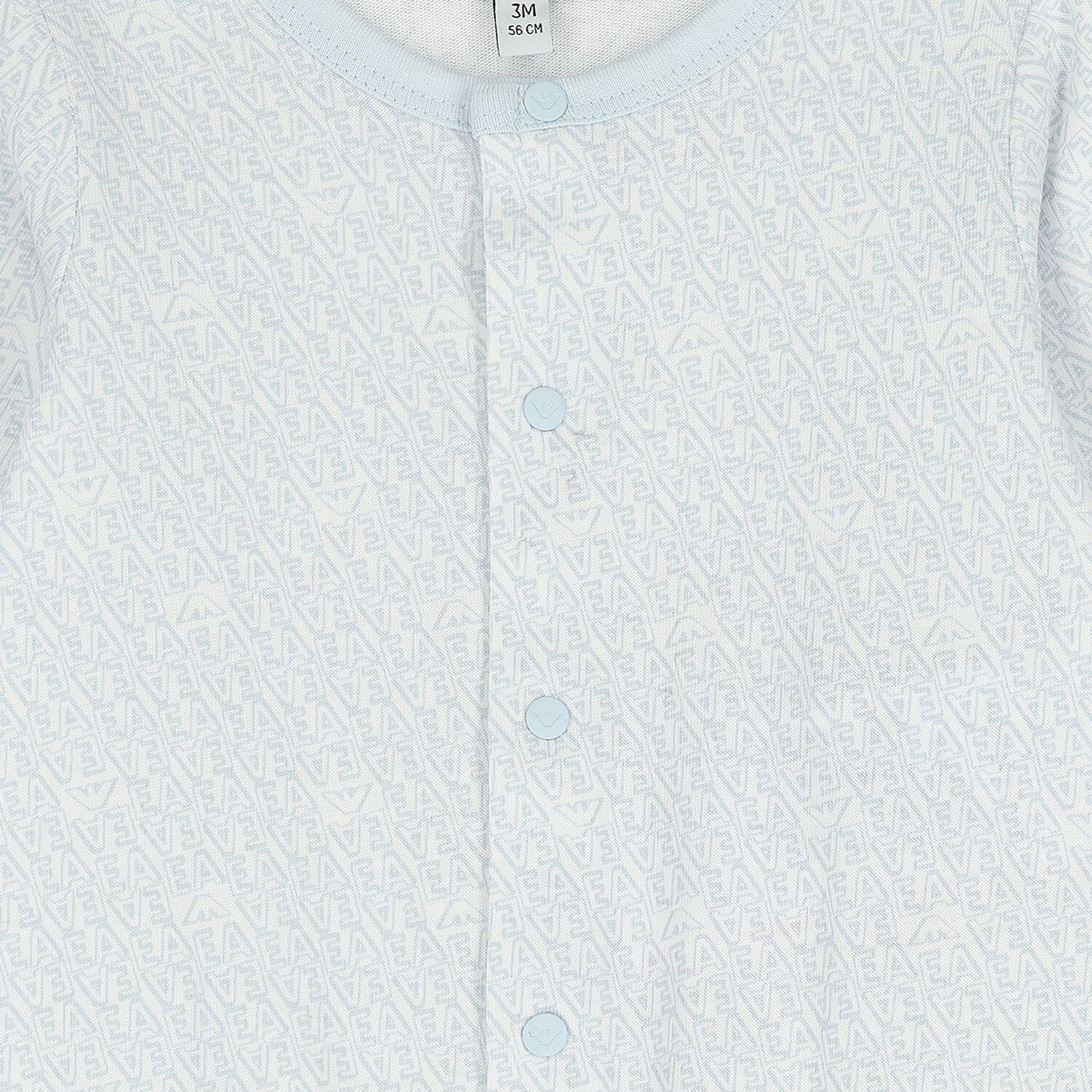 Baby Boys Blue Logo Babygrow Set, 5, hi-res