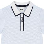 طقم شورت أولاد بالشعار باللون الأزرق و الكحلى, 2, hi-res