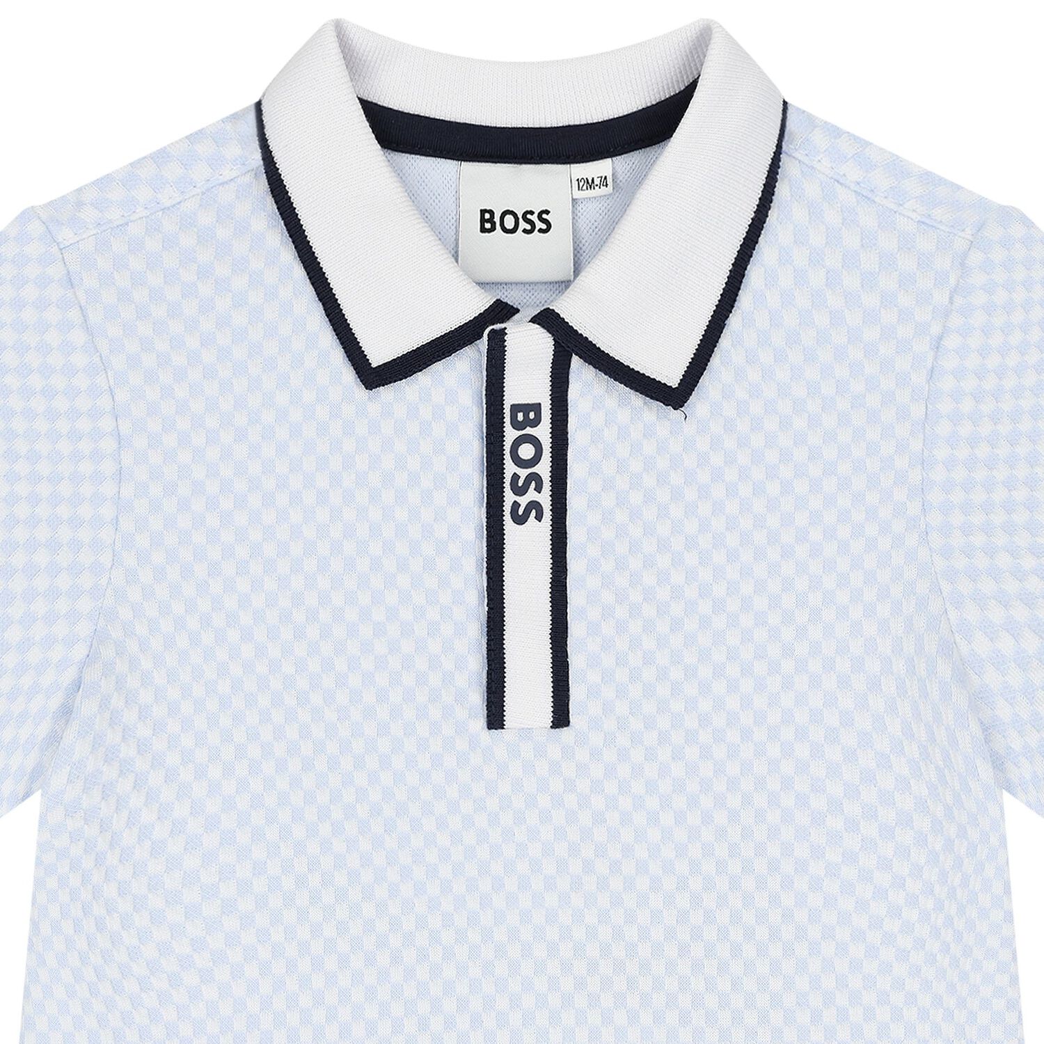 طقم شورت أولاد بالشعار باللون الأزرق و الكحلى, 2, hi-res