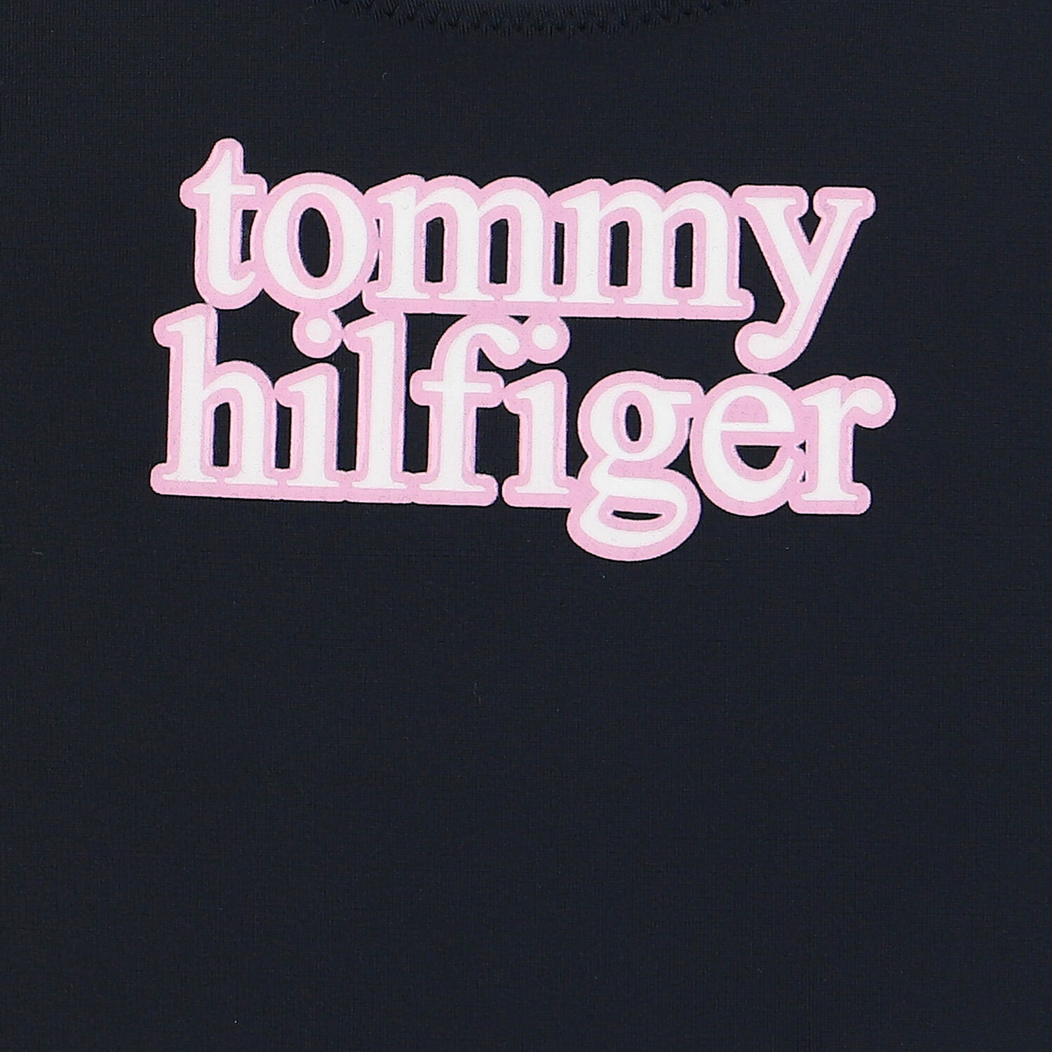 مايوه بالشعار باللون الأسود, 1, hi-res