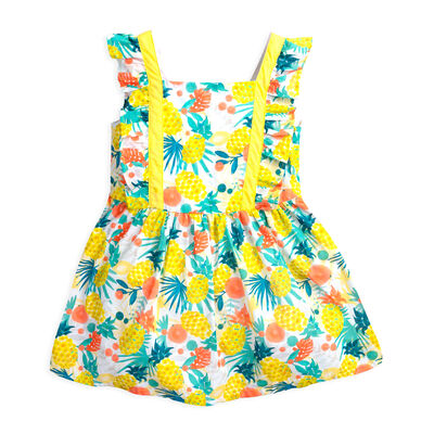 Girls Yellow Pineapple Dress