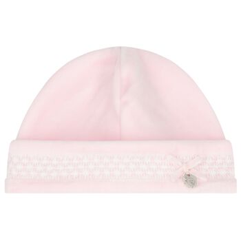 Baby Girls Pink Smocked Hat