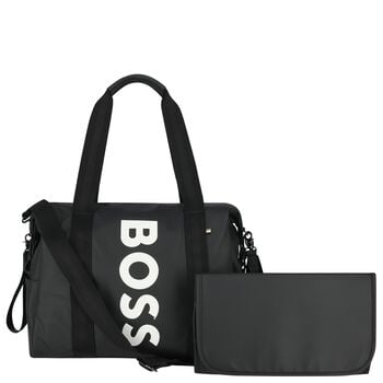 Black Logo Baby Changing Bag