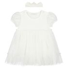 Baby Girls Ivory Butterfly Bodysuit Dress Set, 2, hi-res