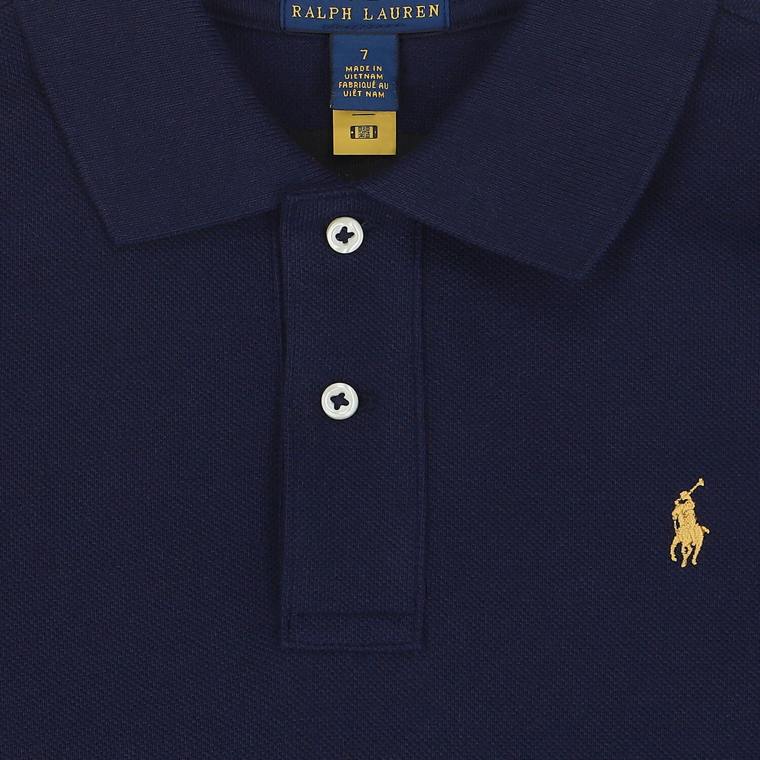 Boys Navy Logo Polo Shirt, 1, hi-res