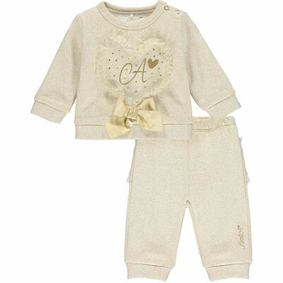 Younger Girls Gold Tracksuit