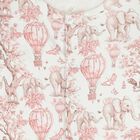 طقم هدايا ملابس أطفال بشعار افريقيا باللون الابيض والوردي للبنات , 1, hi-res