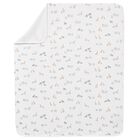 بطانية أطفال برسومات حيوانات بيضاء, 3, hi-res