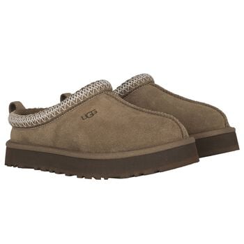 Light Bronze Tazz Suede Mules