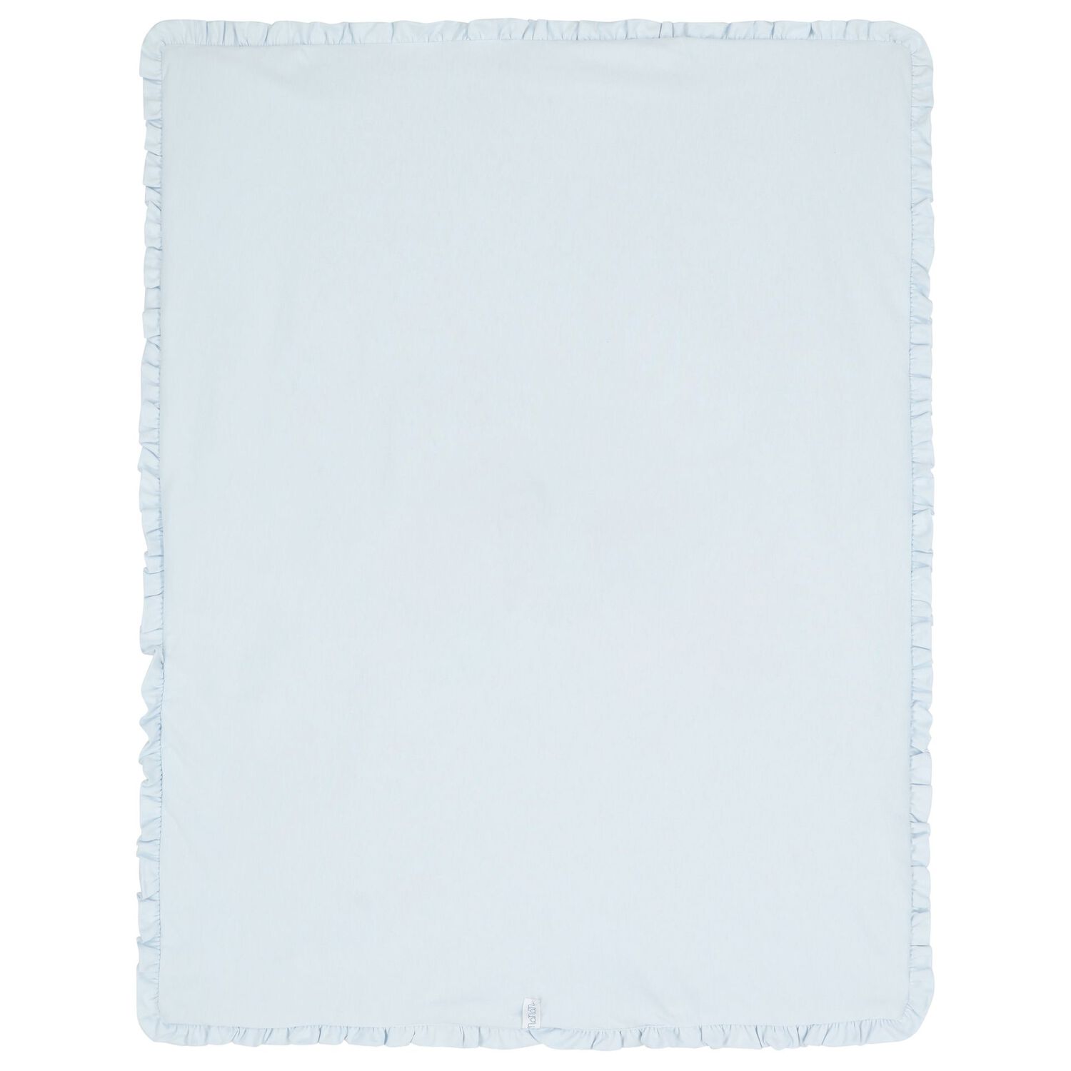 Baby Boys Blue Teddy Bear Ruffled Blanket , 1, hi-res