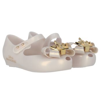 Younger Girls Beige Disney Princess Shoes