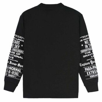 Boys Black Printed Sweatshirt