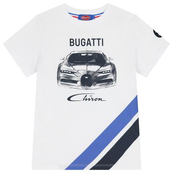 تيشيرت اولاد بالشعار باللون الأبيض