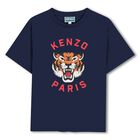 Navy Blue Tiger Logo T-Shirt, 3, hi-res
