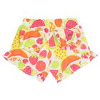  طقم شورت مكشكش للبنات بالشعار باللونين الوردي و الابيض , 1, hi-res