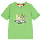 Boys Green Logo Minecraft T-Shirt, 1, hi-res