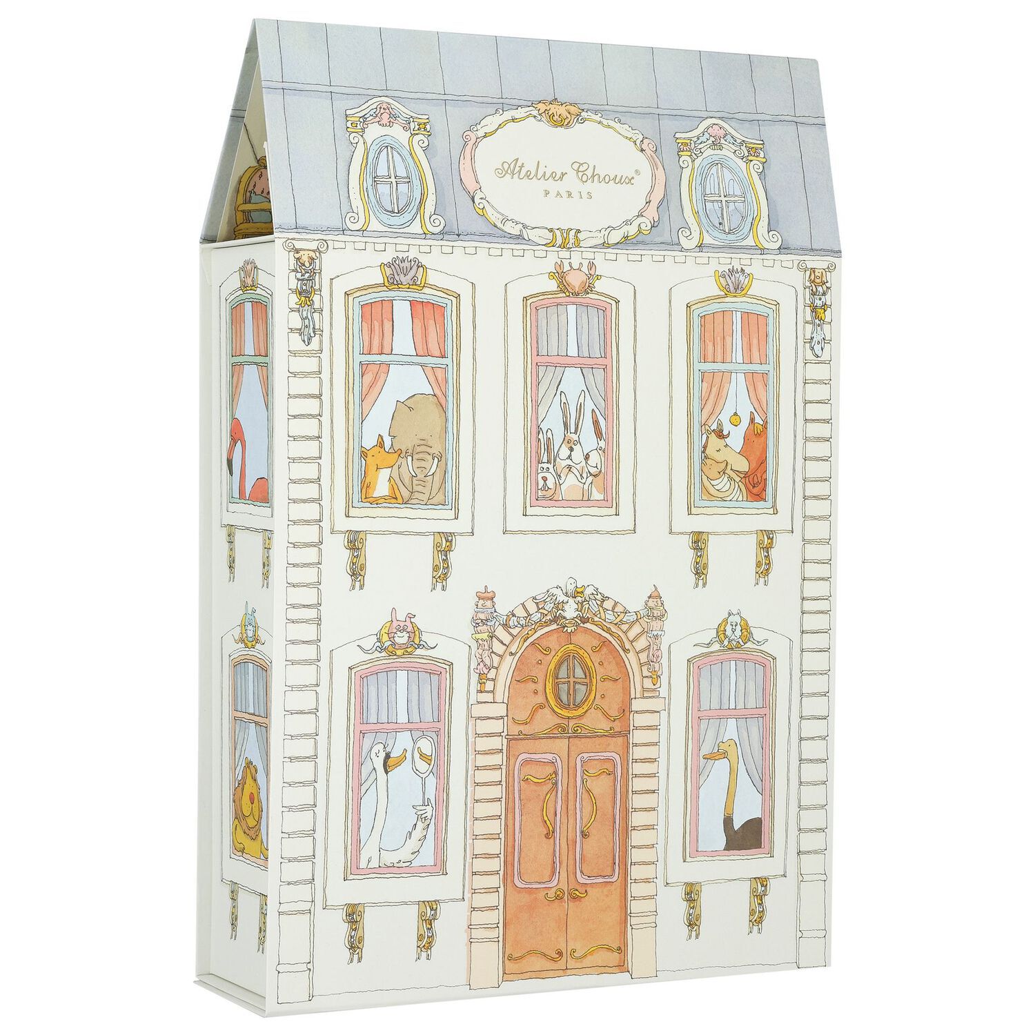 Baby Girls White & Pink Signature Carrés Gift Set, 1, hi-res