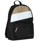 Black Logo Backpack, 1, hi-res