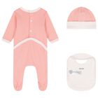 Baby Girls Pink Babygrow Gift Set, 1, hi-res