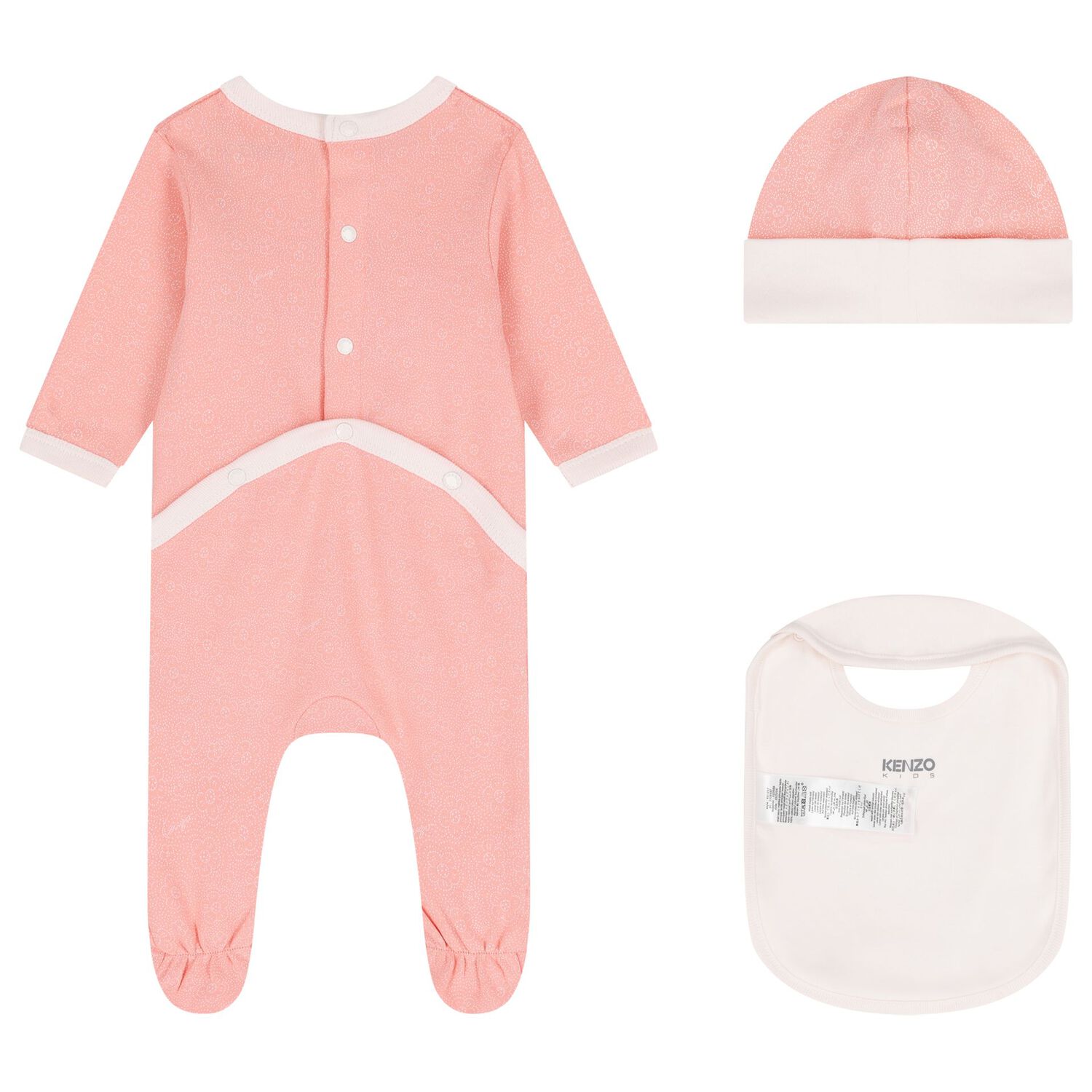 Baby Girls Pink Babygrow Gift Set, 1, hi-res