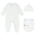 Baby Boys White & Blue Babygrow Gift Set, 1, hi-res