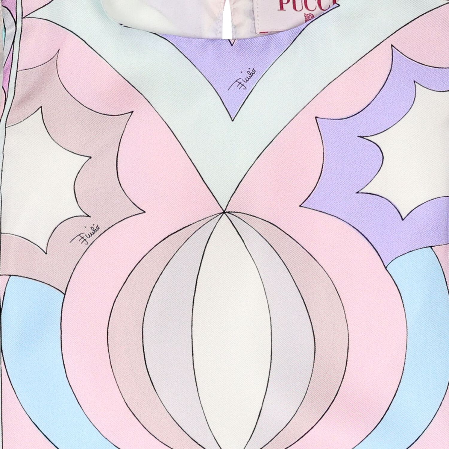 Girls Pink & Blue Iride Dress, 1, hi-res