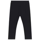 طقم ليغينز بنات بشعار تيدى والقلوب باللون العاجى والأسود, 1, hi-res