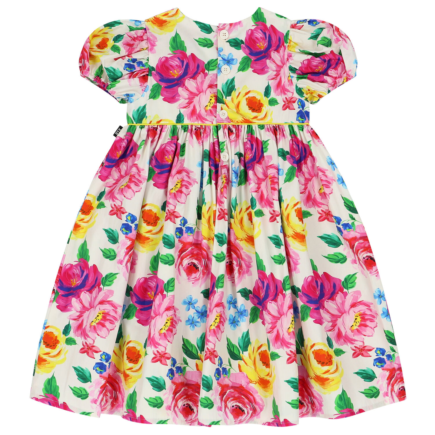 Girls Ivory Floral Dress, 1, hi-res image number null