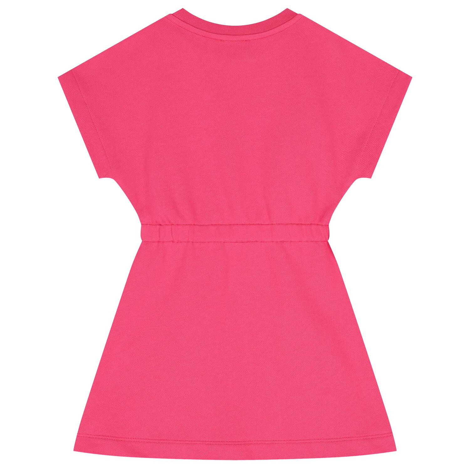 Girls Pink Logo Dress, 1, hi-res