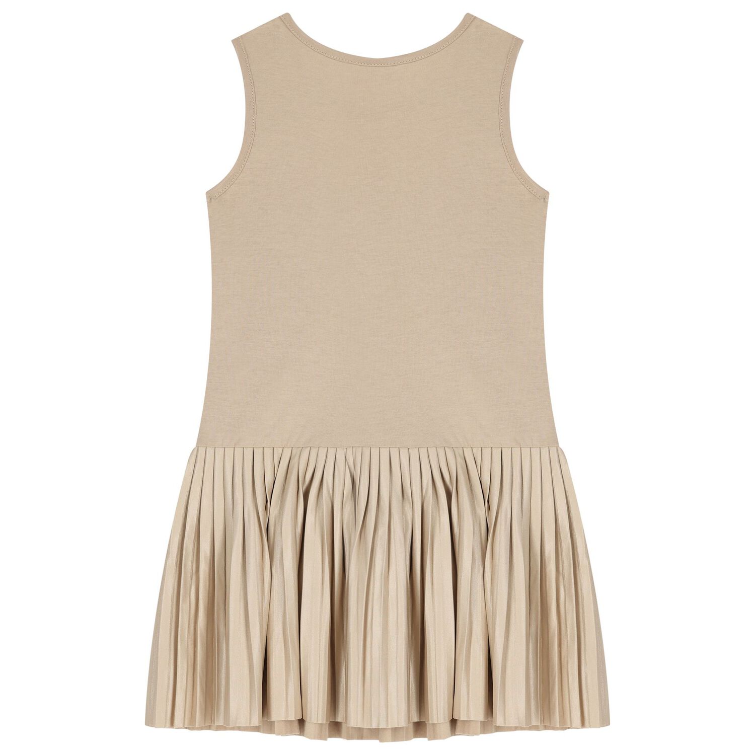 طقم فستان  بنات مخطط باللون الوردي والبيج , 1, hi-res