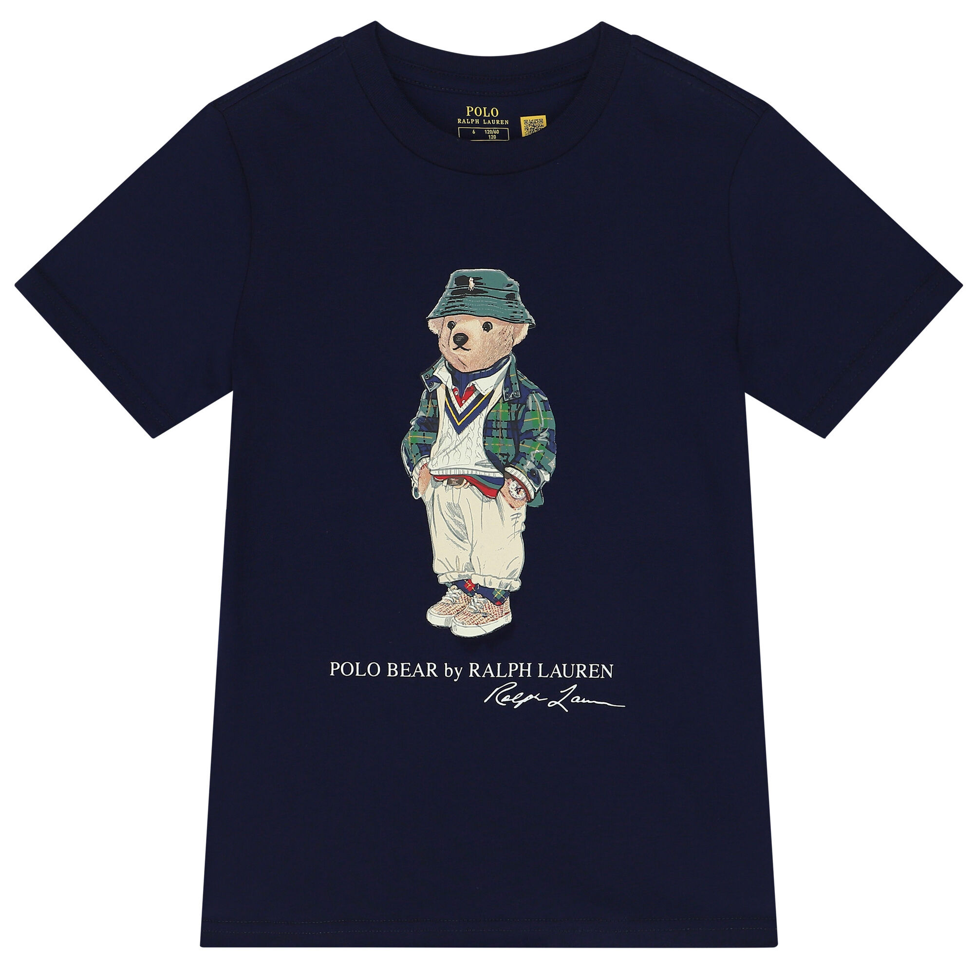 Ralph Lauren Boys Navy Blue Polo Bear T Shirt Junior Couture UAE