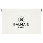 بطانية أطفال بشعار أبيض وذهبي, 1, hi-res