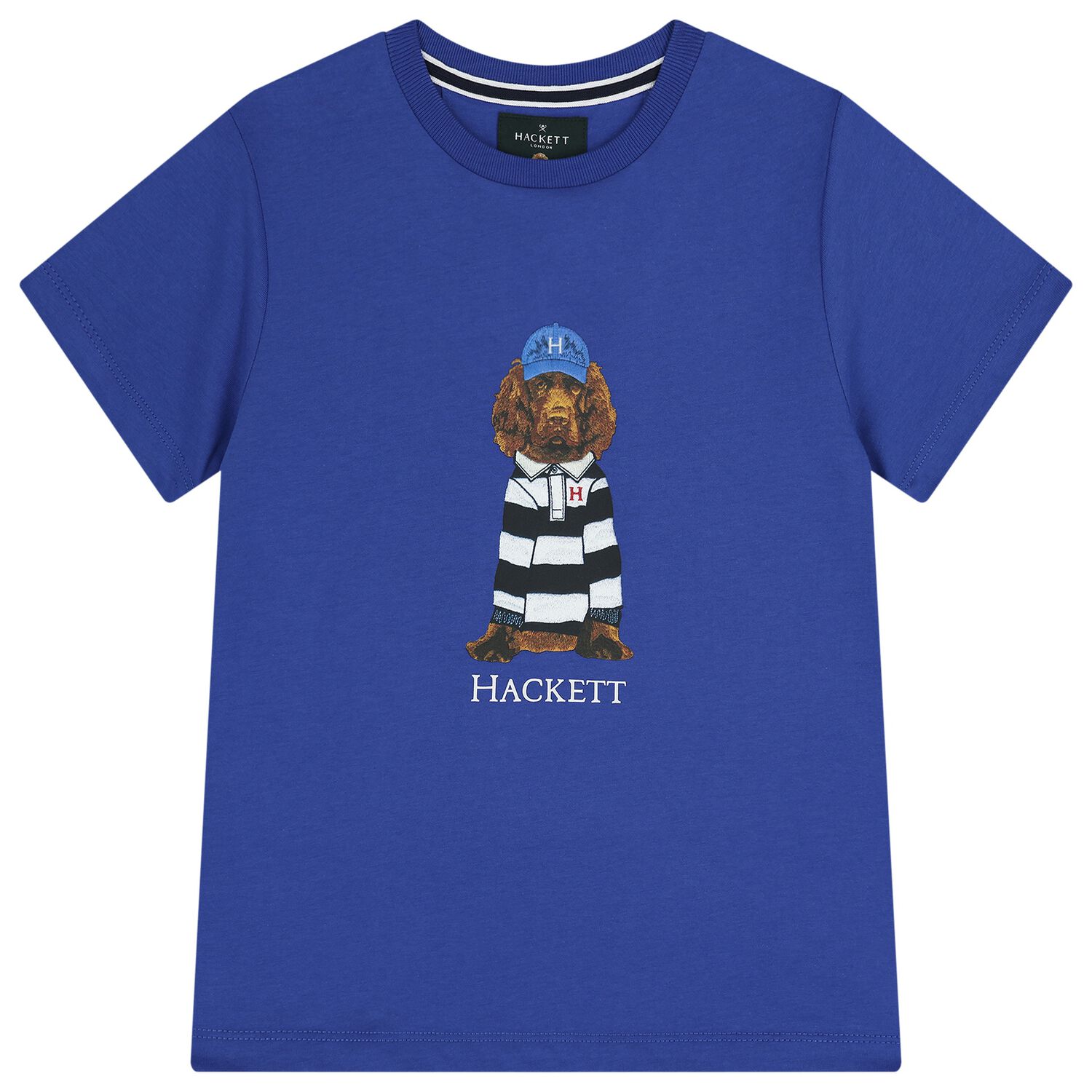 تشيرت بشعار كلب ازرق للاولاد, 1, hi-res