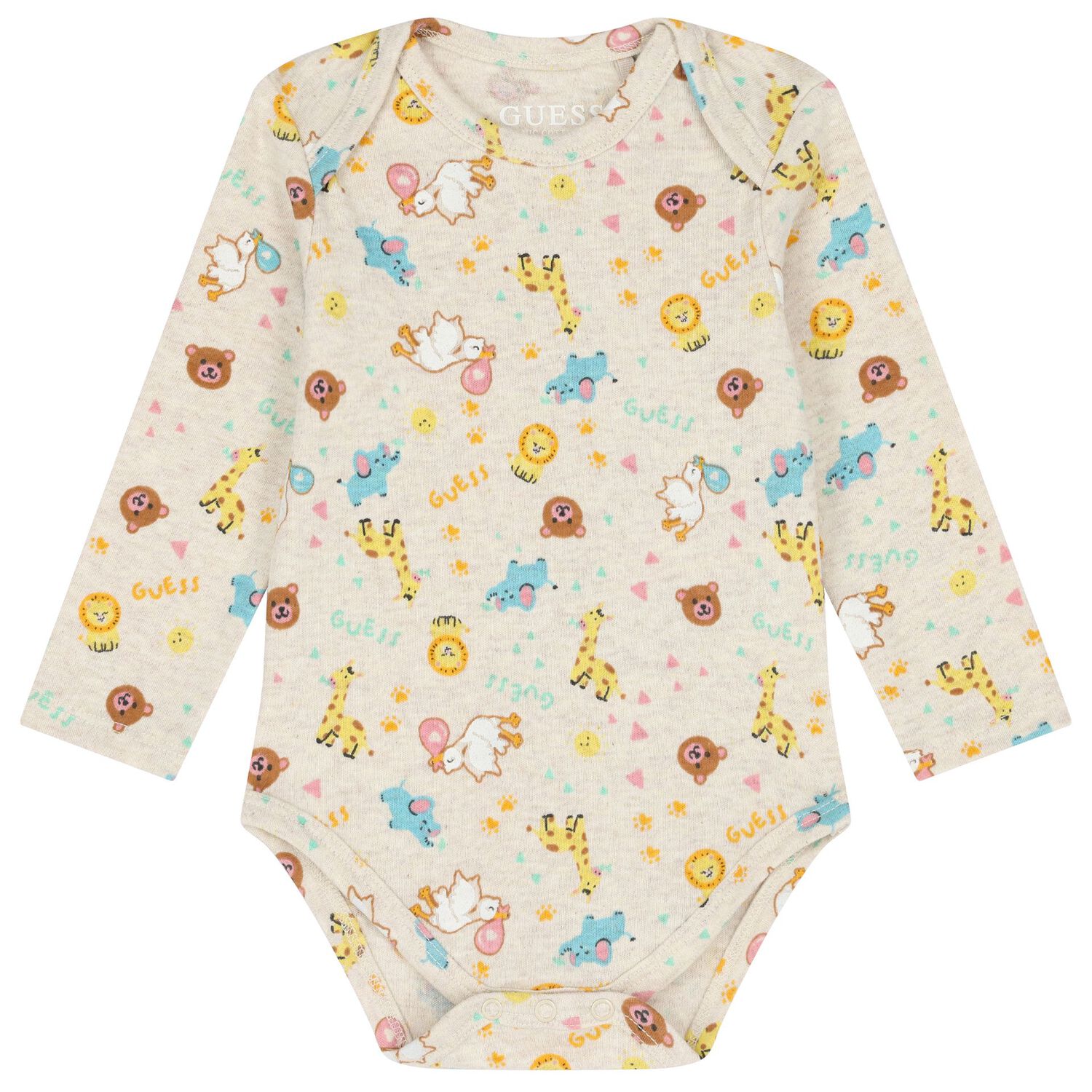 طقم  هدايا بودي سوت بنات باللون البيج والأخضر  , 1, hi-res