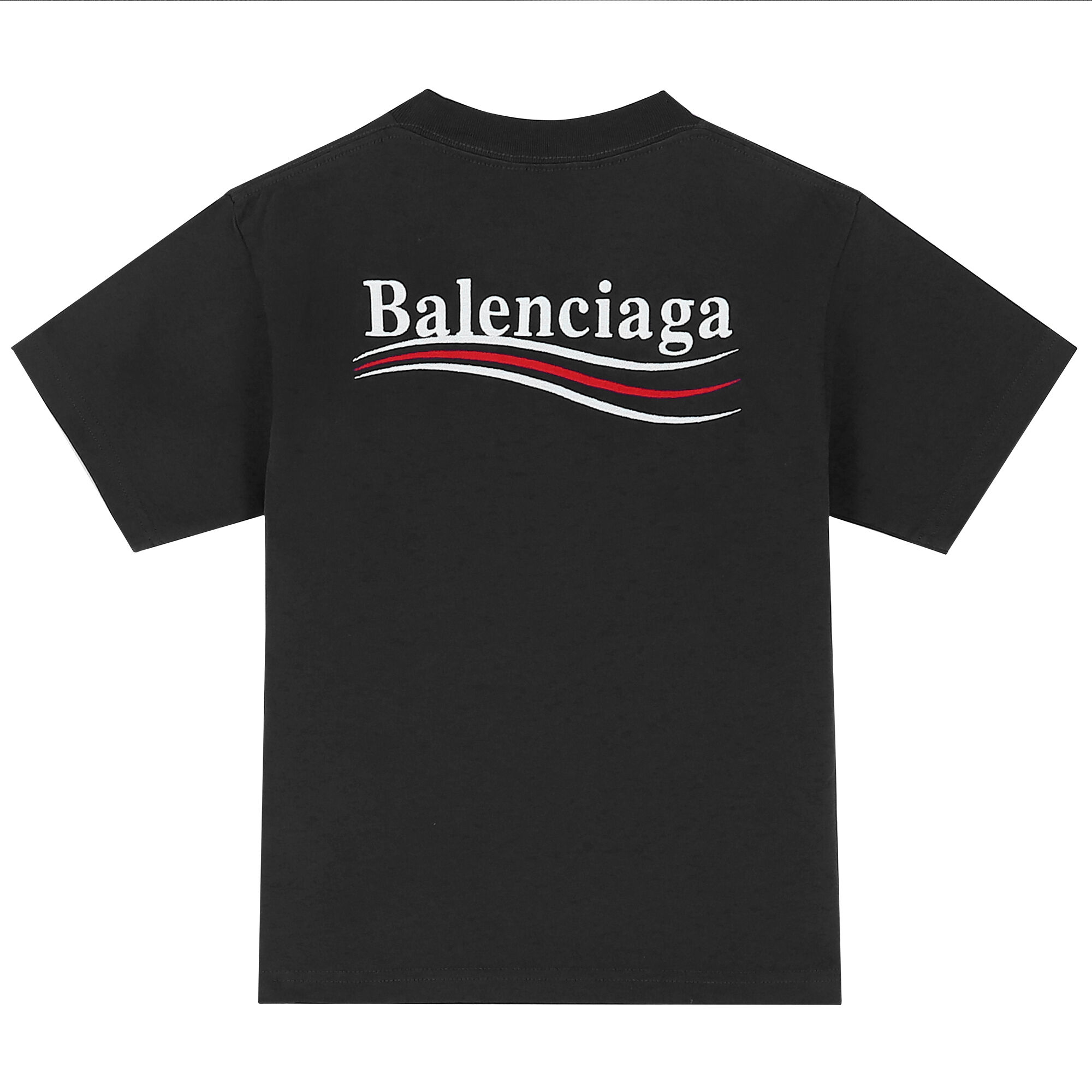 Balenciaga black logo shirt hot sale