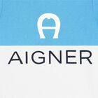 تيشيرت بالشعار باللون الازرق والابيض للاولاد, 3, hi-res