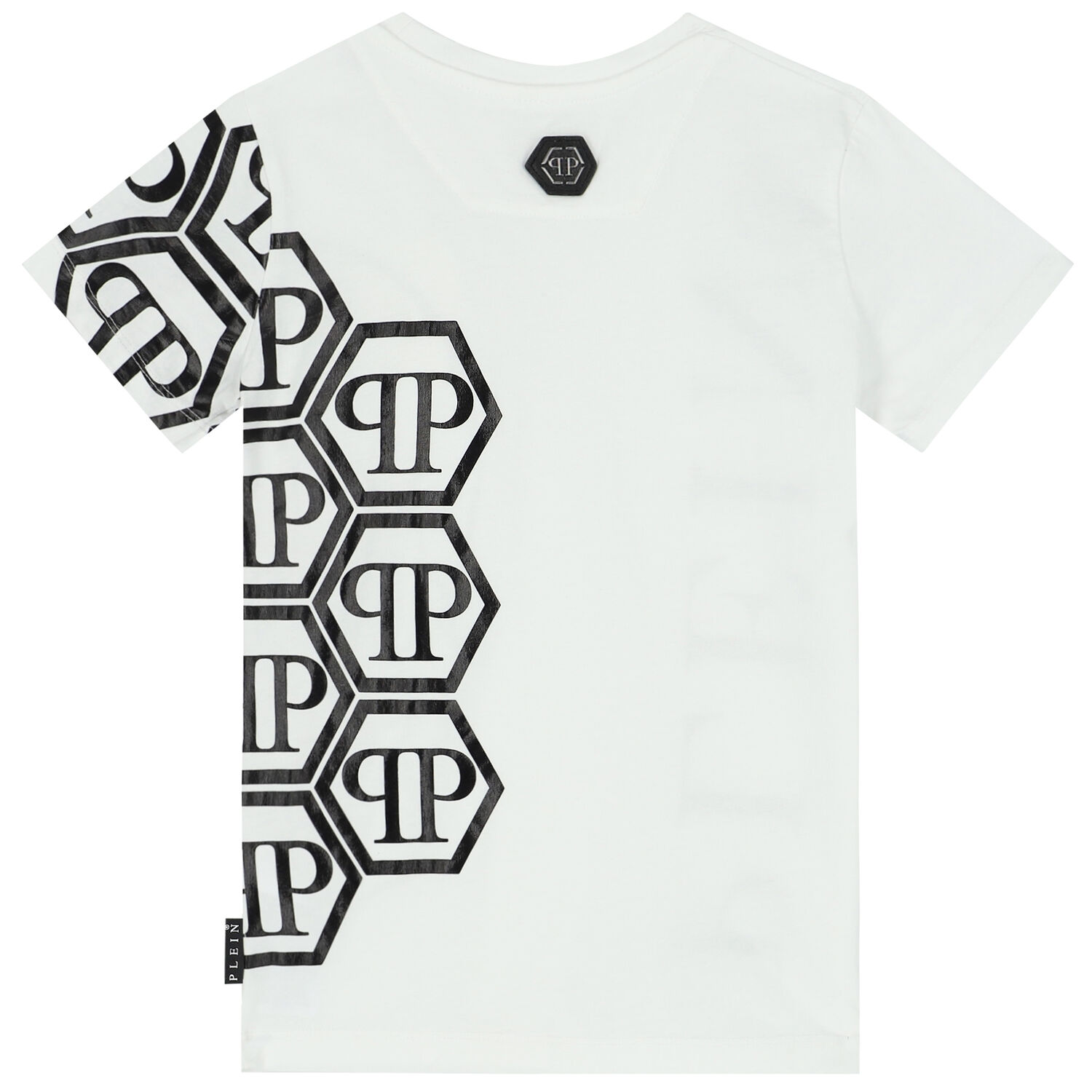 Boys White Logo T-Shirt, 1, hi-res