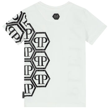 Boys White Logo T-Shirt