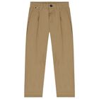 Boys Beige Trousers, 1, hi-res