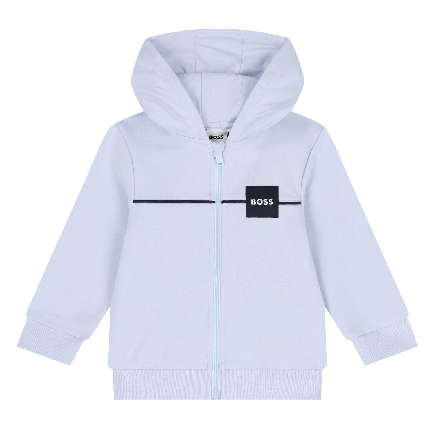 بدله رياضيه للاولاد بالشعار باللون الابيض والازرق , 1, hi-res image number null