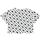 تيشيرت بنات بالشعار باللون الابيض, 1, hi-res