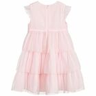 Girls Pink Tulle Dress, 1, hi-res