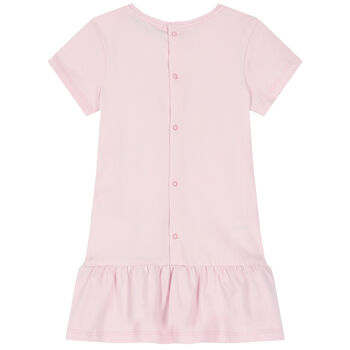 Younger Girls Pink Logo Bag Dress