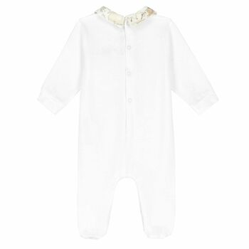White Geo Map Babygrow