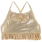 بيكيني ذهبي بفيونكة للبنات, 2, hi-res