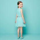 Girls Turquoise Tulle Dress, 1, hi-res