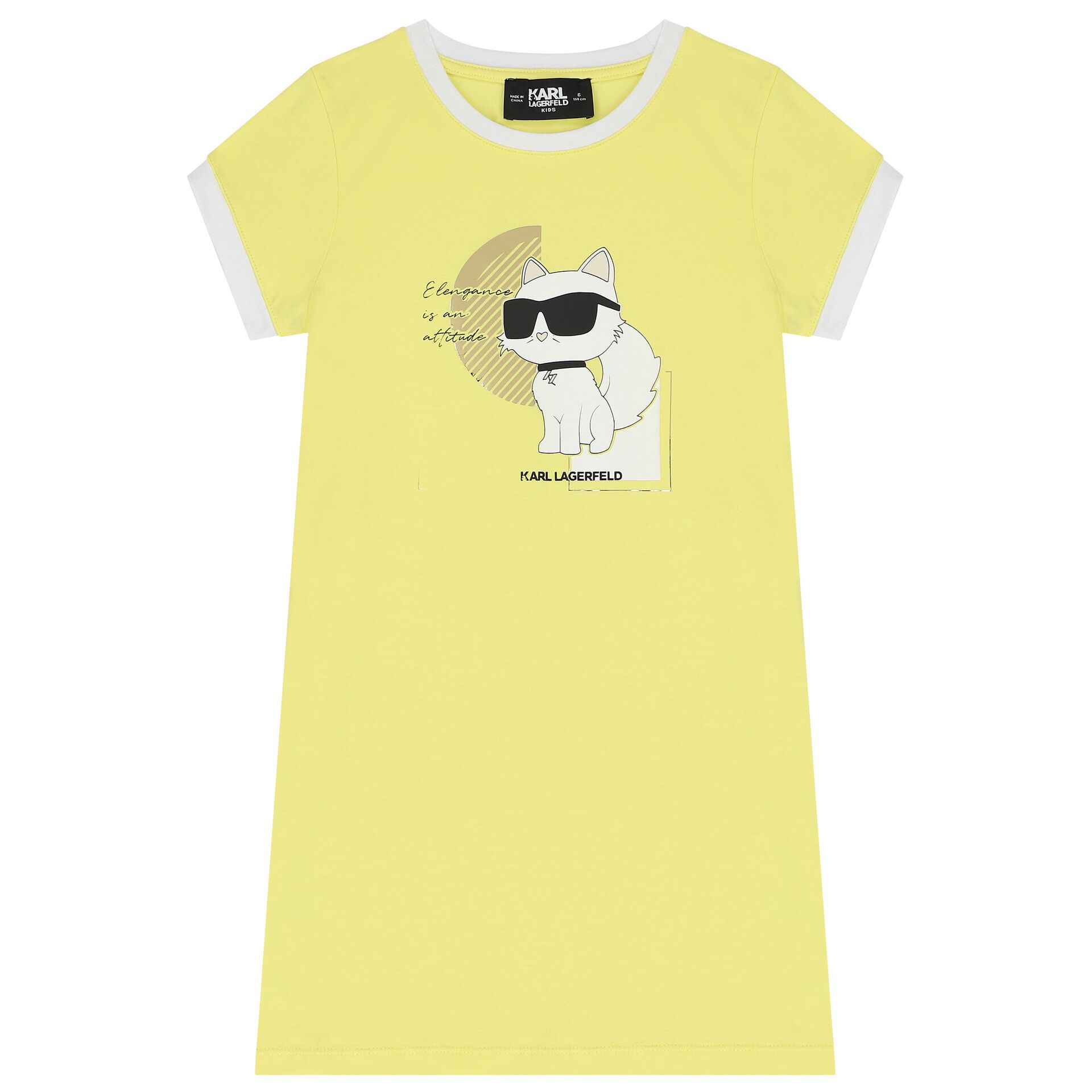 Karl lagerfeld yellow dress clearance