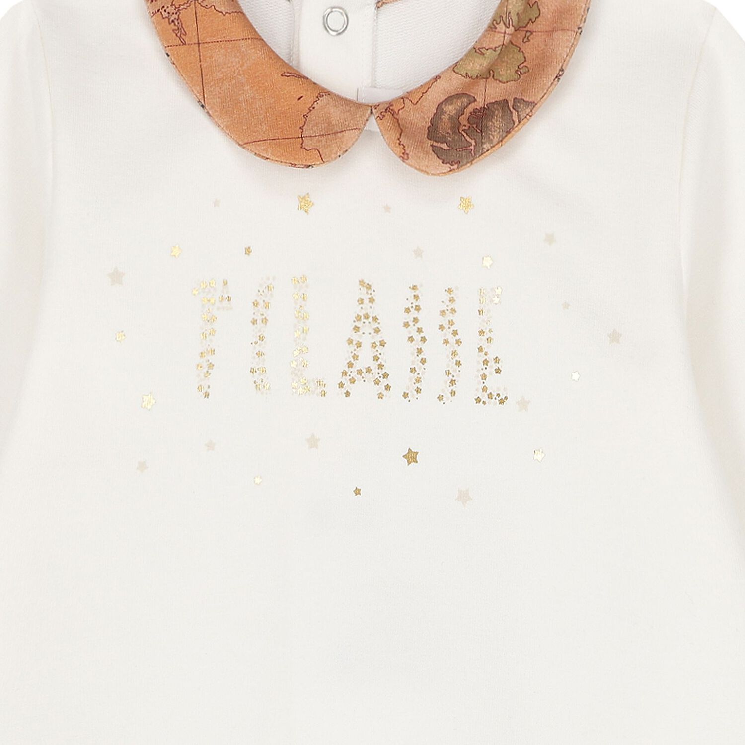 طقم هدايا لملابس الأطفال بتصميم خريطة جغرافية باللونين العاجي والبيج, 3, hi-res