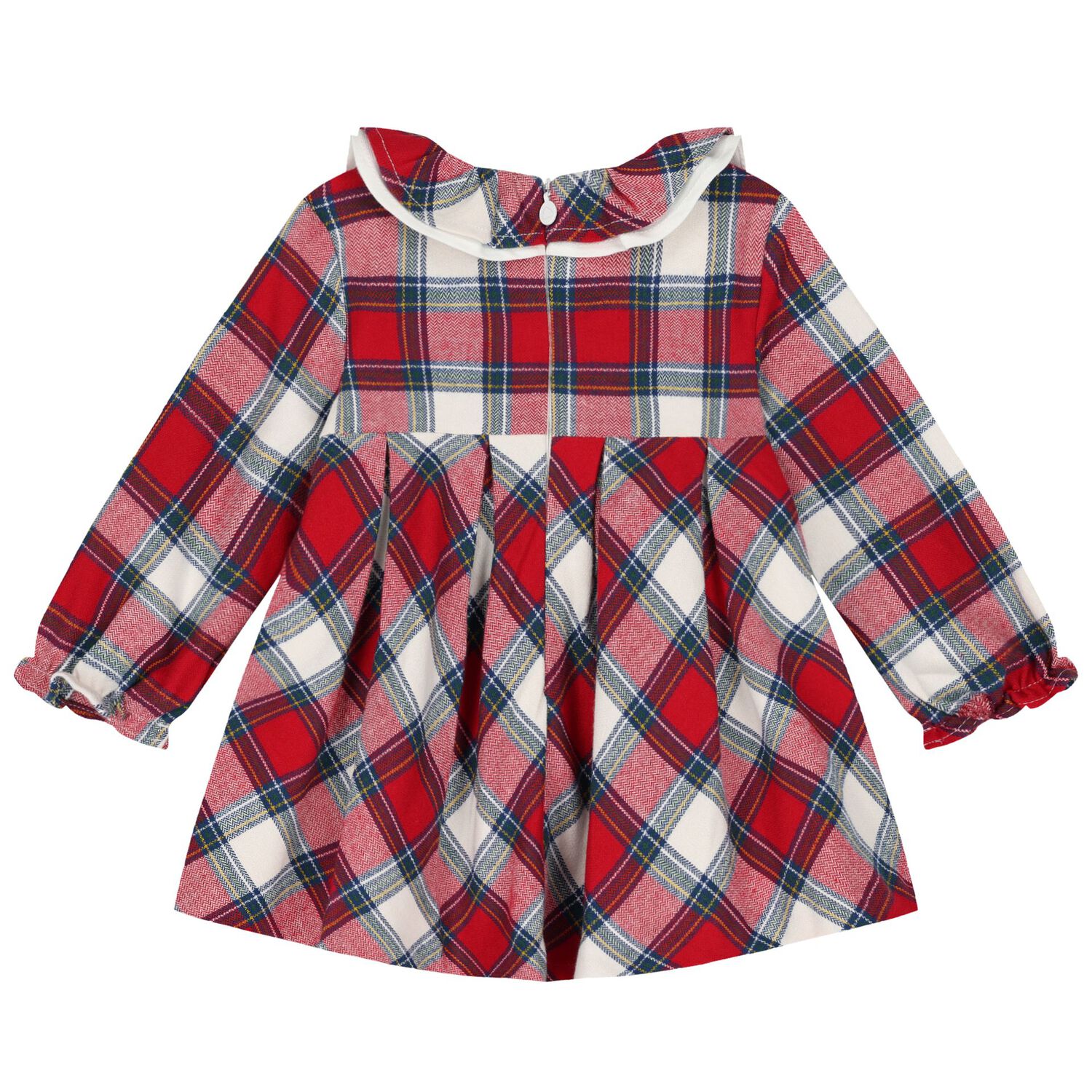 Baby Girls Red Tartan Dress, 1, hi-res image number null